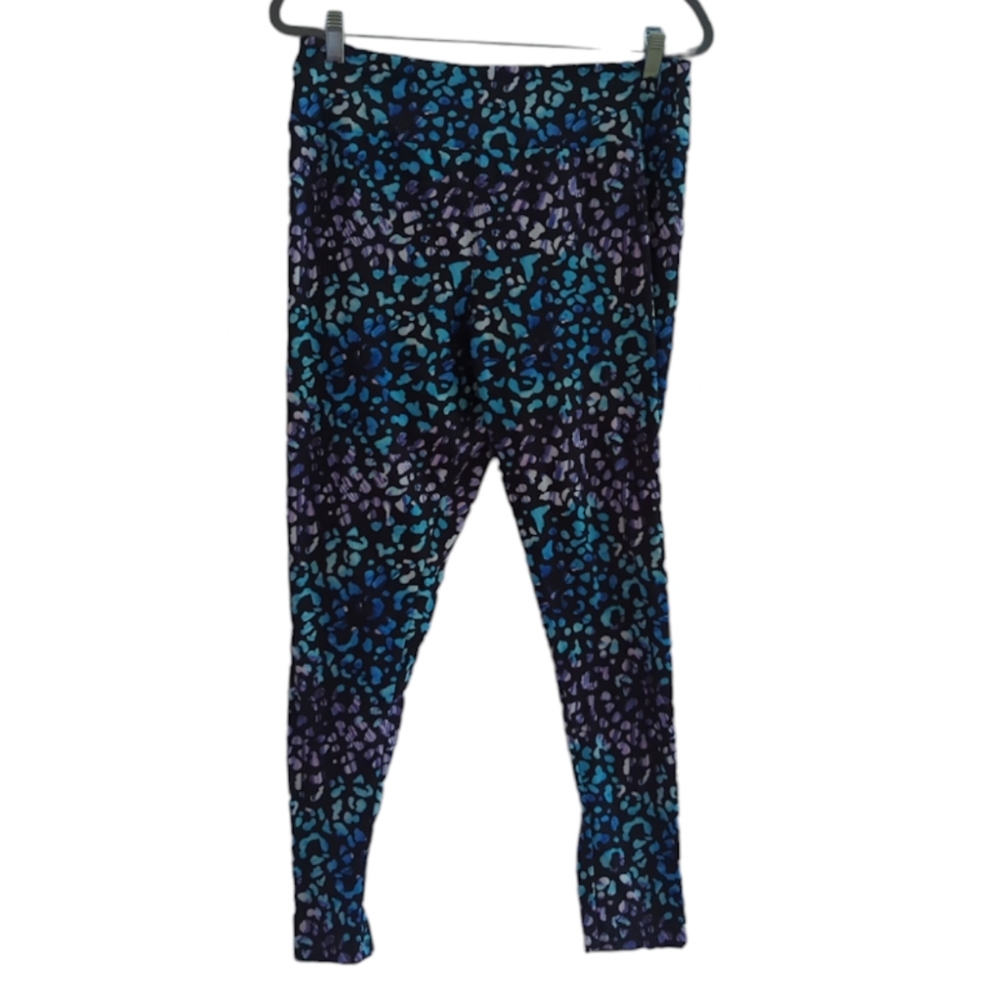 Charlie's Project Black Blue Purple Animal Print Sleep Lounge Pants Size 16-22